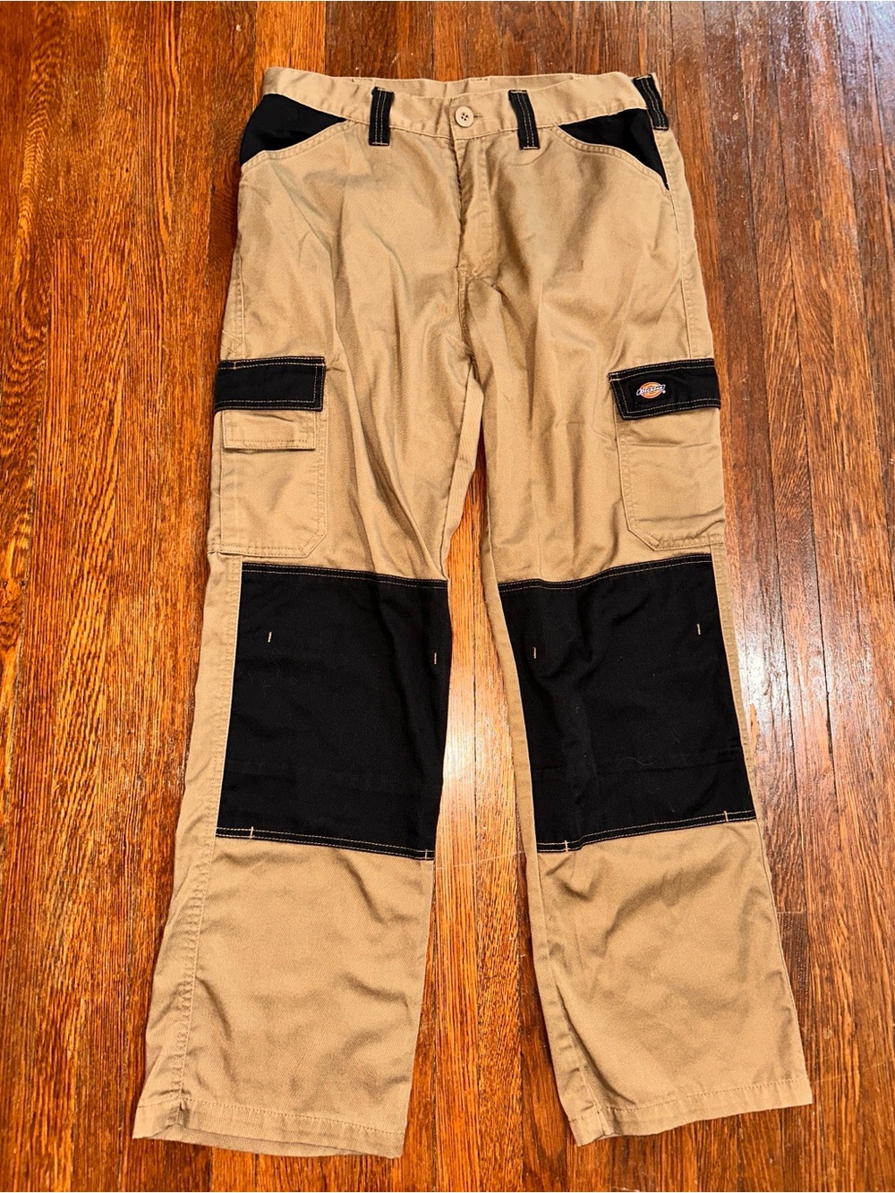 Dickies UK 34 Everyday Mens Utility Workwear Multi-Pocket Pants (Straight) Brown